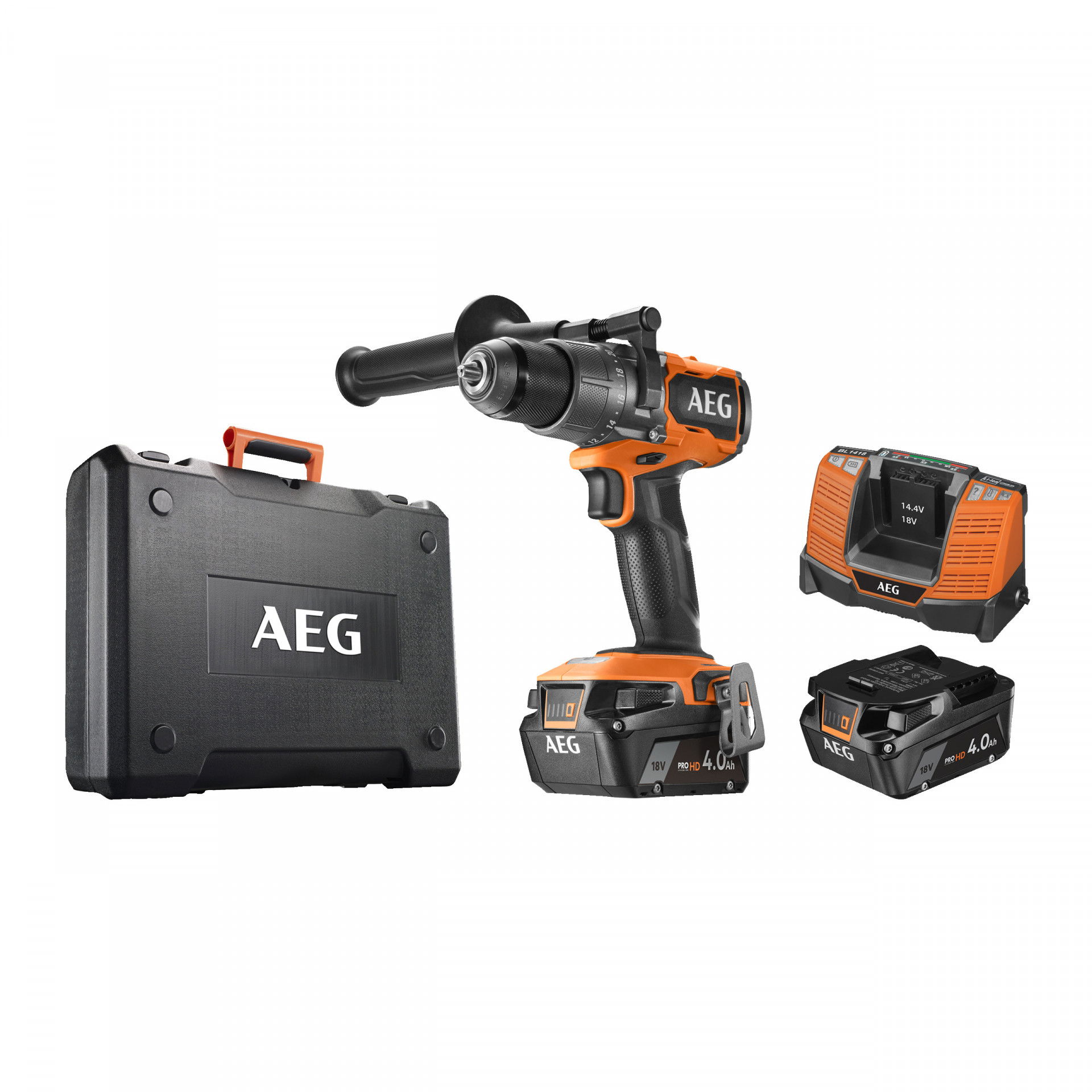 AEG BSB 18C3BL-402C akkus ütvefúró-csavarozó (2 x 4.0 Ah Li-ion akkuval, kofferben) termék fő termékképe