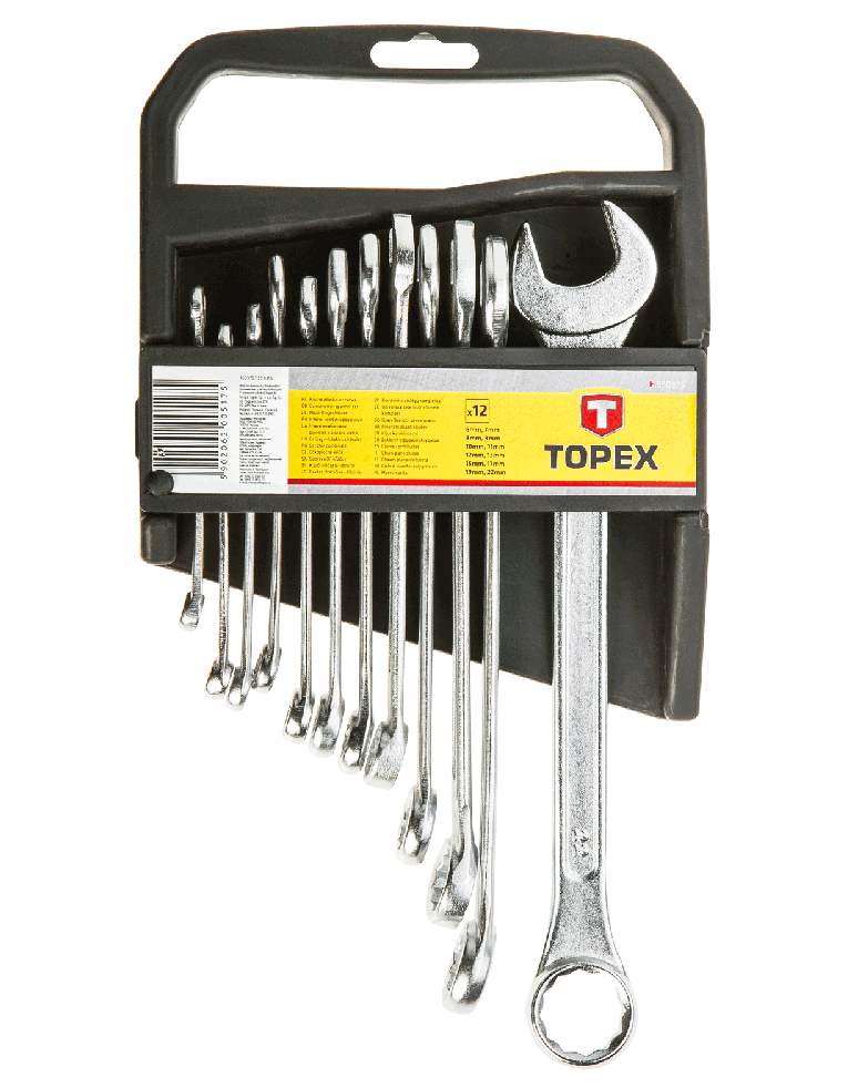 Topex 35D375 csillag-villáskulcs készlet, 12 részes termék fő termékképe