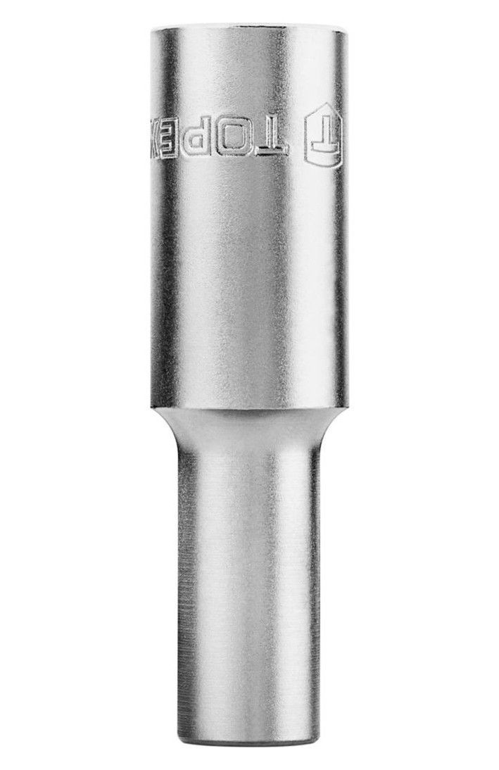 Topex 38D757 1/2"-os hosszú dugókulcs fej, CrV acél, 6-lapú, 19 mm termék fő termékképe