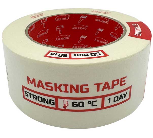 Abraboro Krepp bevonatolt papír festőszalag, 50 mm x 50 m termék fő termékképe