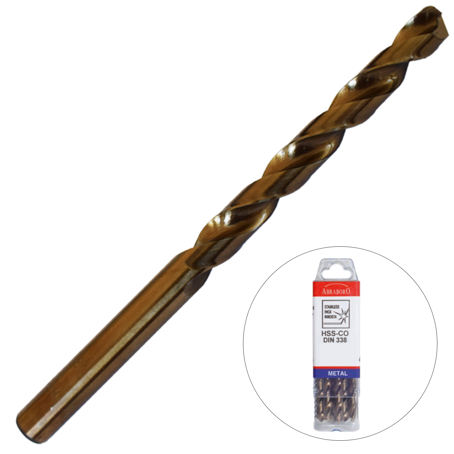 Abraboro 1.9 x 46 / 22 mm HSS-Co fémcsigafúró X-Pack, 10 db/csomag termék fő termékképe