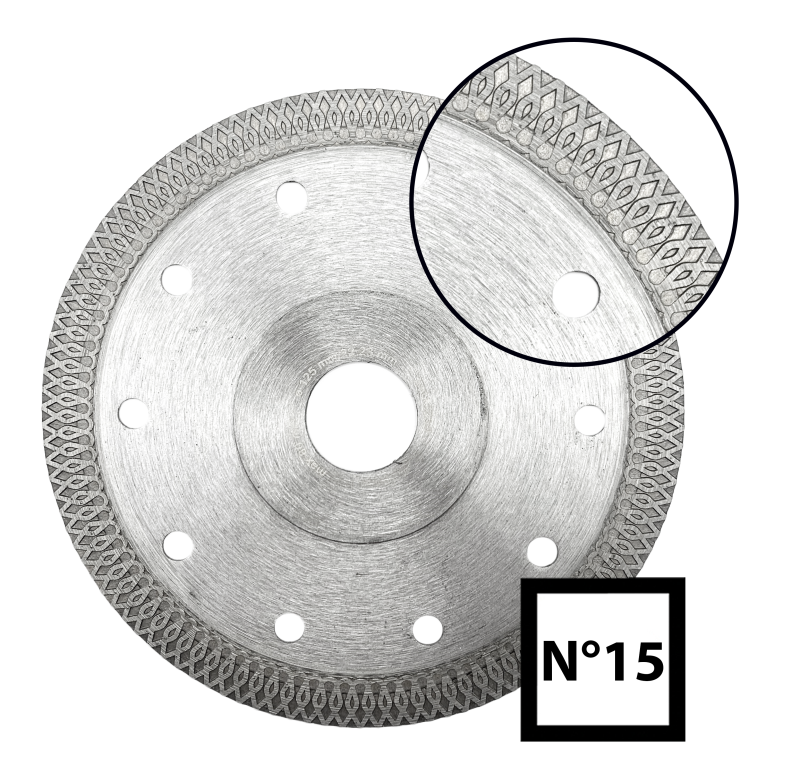 Abraboro 180 x 25.4 / 22.23 mm No.15 gyémánttárcsa termék fő termékképe