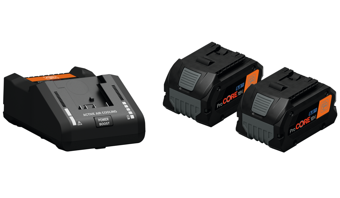 Fein GAL 18V-160 AS gyorstöltő Li-ion akkukhoz + 2 db ProCORE Li-ion akkumulátor, 18 V, 8.0 Ah, AS termék fő termékképe