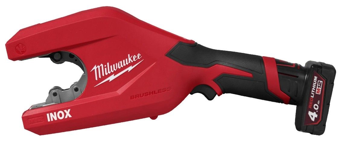 Milwaukee M12 PCSS54-402C M12™ RAPTORXL csővágó rozsdamentes acélhoz (2 x 4.0 Ah Li-ion akkuval) termék fő termékképe