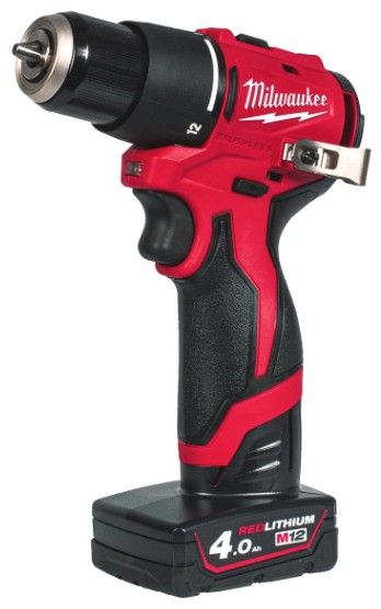 Milwaukee M12 BLPDRC-402C kompakt szénkefe nélküli ütvefúró-csavarozó (2 x 4.0 Ah Li-ion akkuval, szerszámkofferben) termék fő termékképe