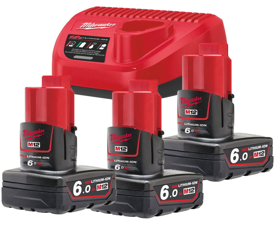 Milwaukee M12 NRG-603 akkumulátor és töltő szett termék fő termékképe