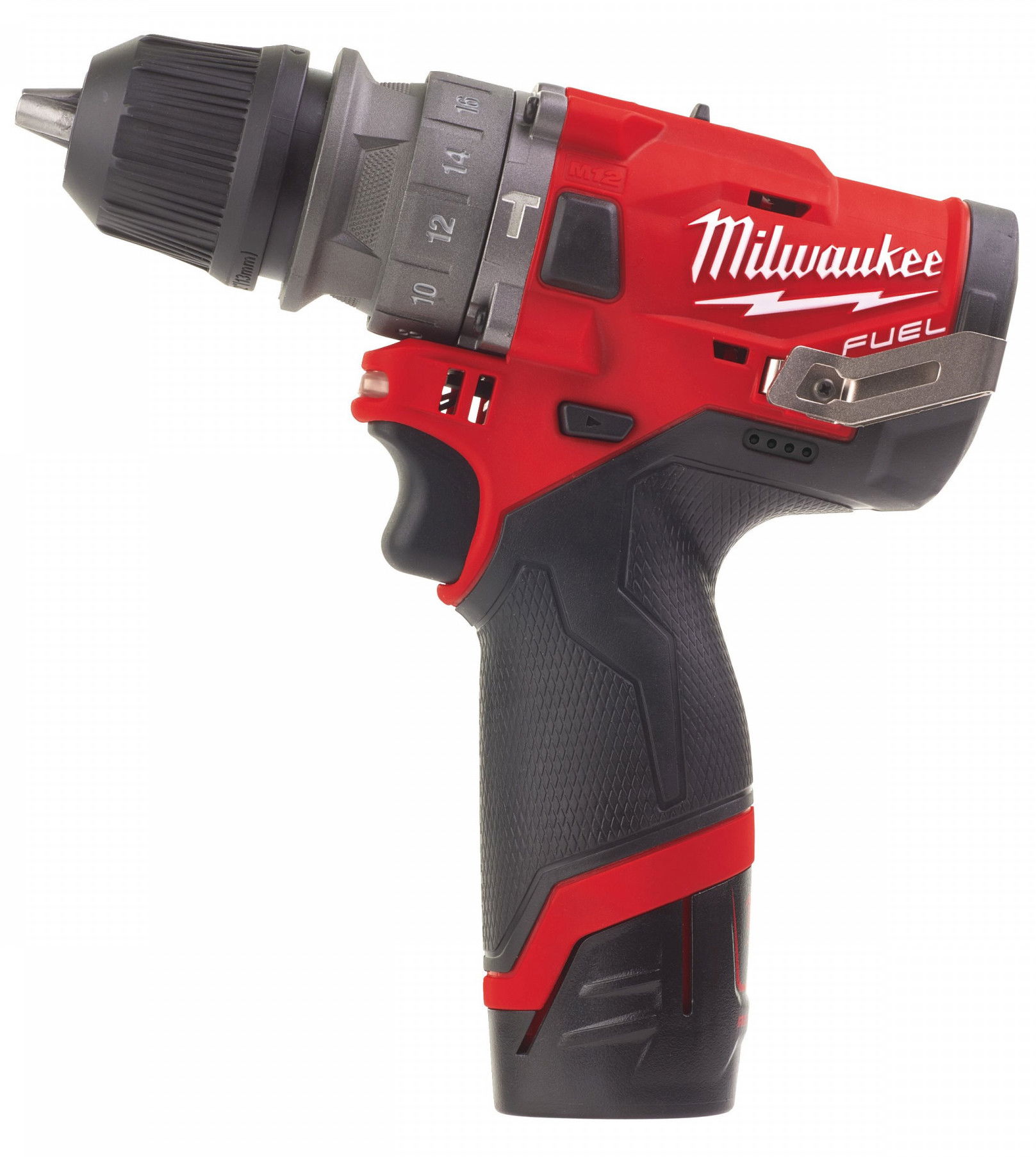 Milwaukee M12 FPDX-202X FUEL™ akkus levehető tokmányú ütvefúró-csavarozó (2 x 2.0 Ah Li-ion akkuval, Heavy Duty kofferben) termék fő termékképe