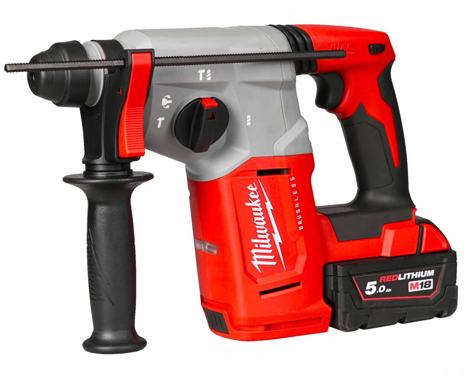 Milwaukee M18 BLH-502X akkus SDS-plus fúró-vésőkalapács (2 x 5.0 Ah Li-ion akkuval, Heavy Duty kofferben)  (PROMO) termék fő termékképe
