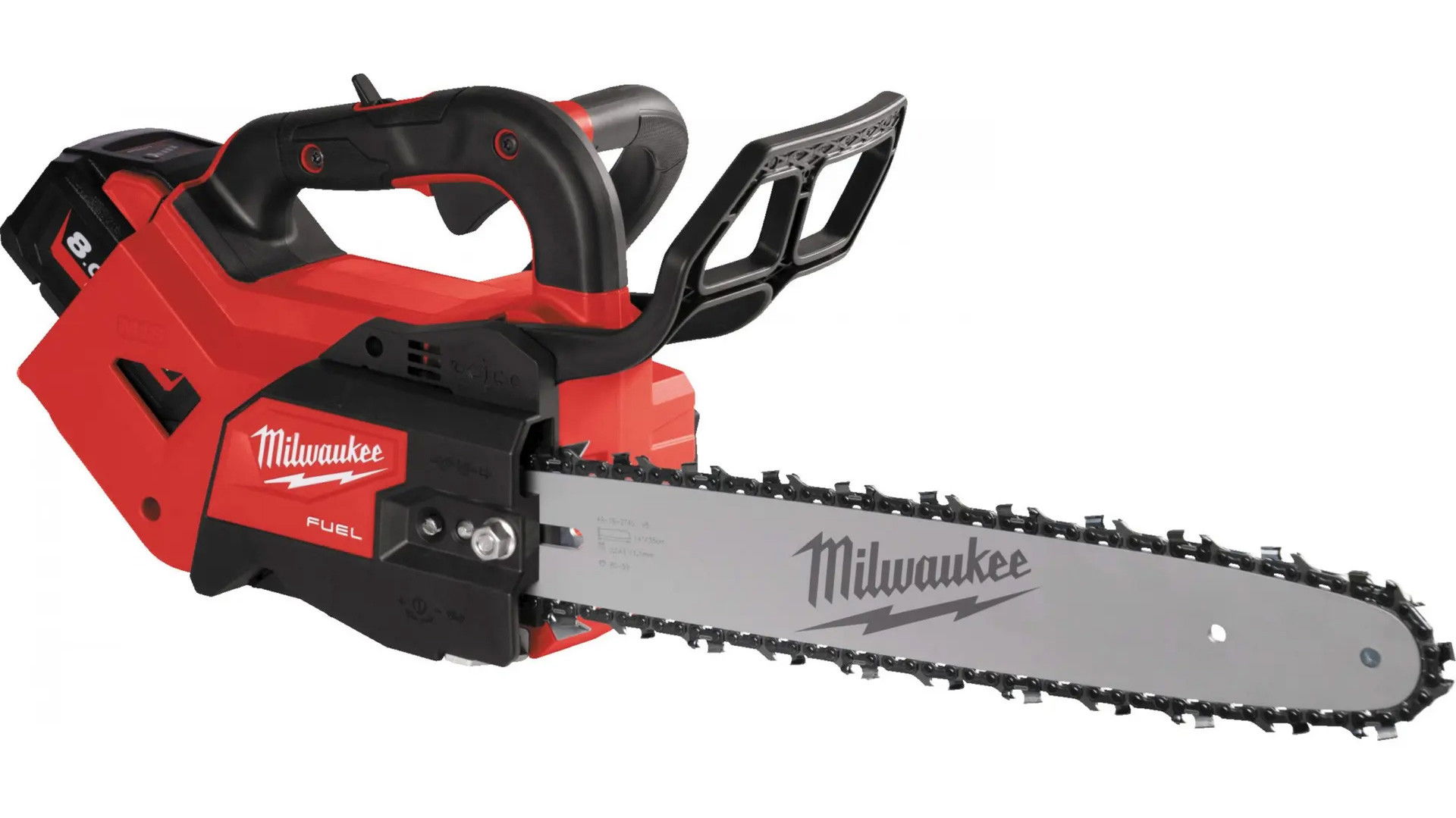 Milwaukee M18 FTHCHS35-802 FUEL™ akkus szénkefe nélküli felső fogantyús láncfűrész (2 x 8.0 Ah Li-ion akkuval) termék fő termékképe