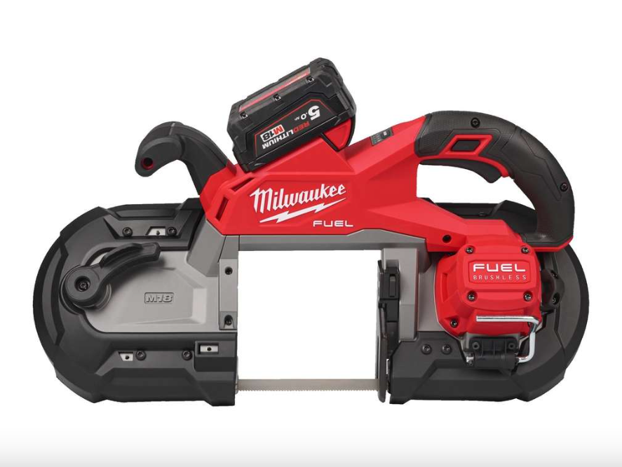 Milwaukee M18 FBS127-502C M18FUEL szalagfűrész mély vágáshoz (2 x 5.0 Ah Li-ion akkuval, kofferben) termék fő termékképe