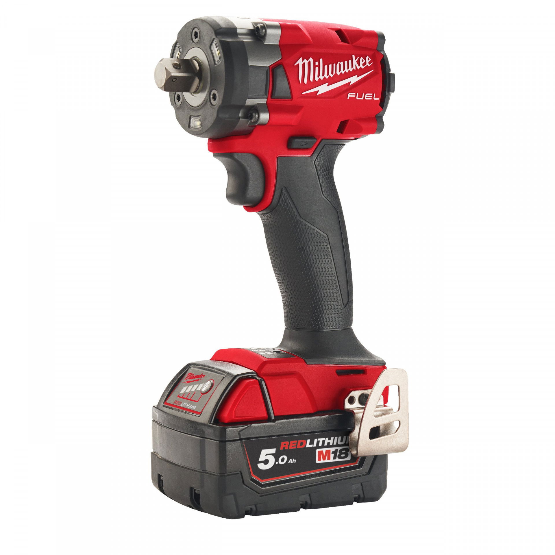 Milwaukee M18 FIW2P12-502X FUEL™ akkus szénkefe nélküli ütvecsavarozó ütközőcsappal, 1/2" négyszög meghajtással (2 x 5.0 Ah Li-ion akkuval) termék fő termékképe