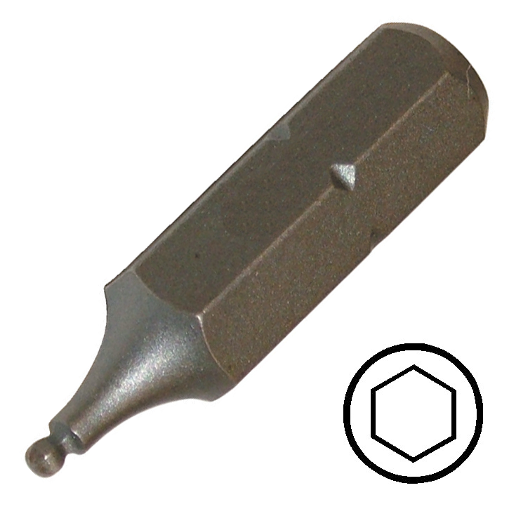 KENNEDY 2.0 mm gömbvégű hatszög csavarbehajtó bit 1/4" hatszög illesztéssel, 25 mm termék fő termékképe