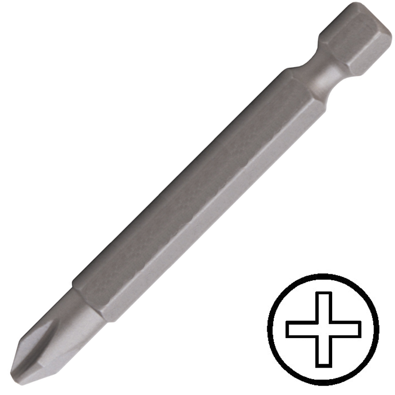 No.3 kereszthornyos csavarhúzó bit 1/4" közvetlen meghajtóval, 100 mm termék fő termékképe