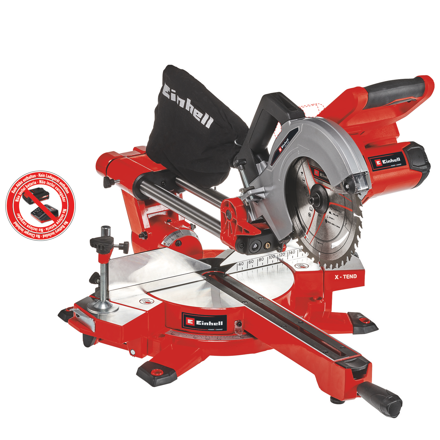 EINHELL TE-SM 36/210 Li - Solo akkus vonó-fejező-gérvágó fűrész (akku és töltő nélkül) termék fő termékképe