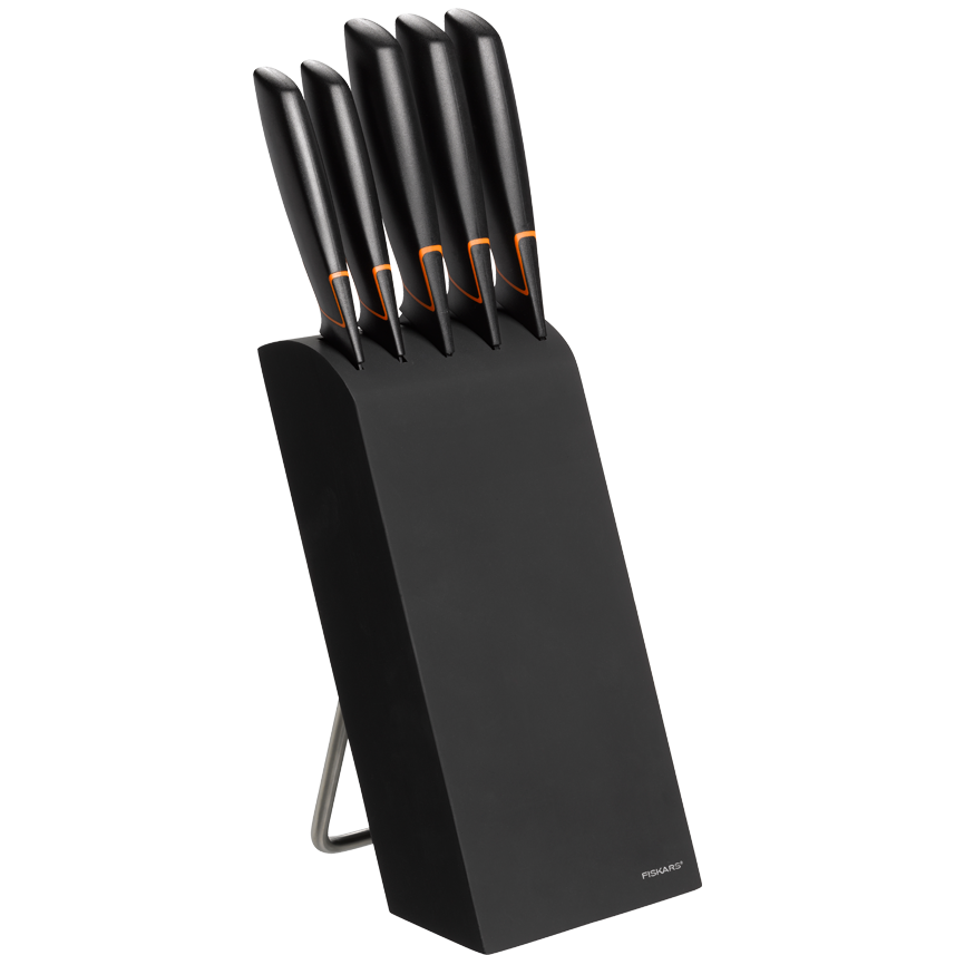 Fiskars Edge™ késblokk, 5 db késsel, fekete termék fő termékképe