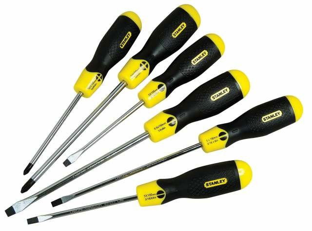 Stanley 0-65-007 CushionGrip™ csavarhúzó készlet, 6 részes termék fő termékképe