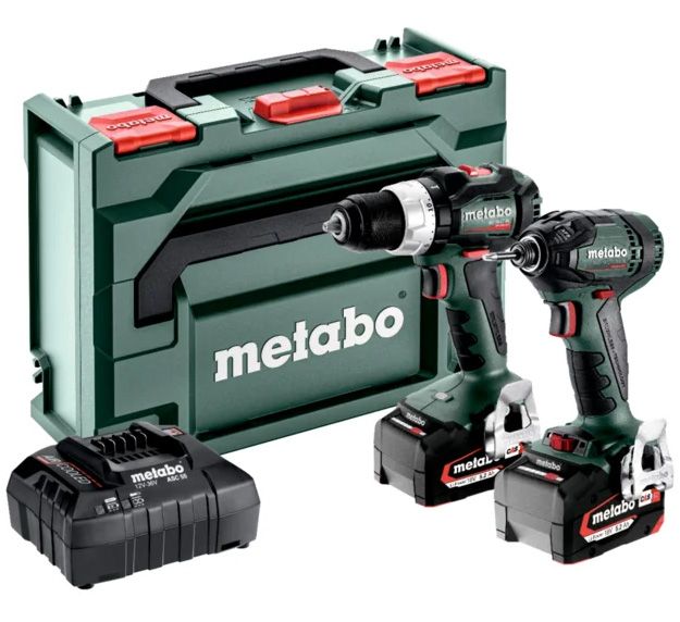METABO COMBO SET 2.1.18 18 V BL akkumulátoros gépcsomag (2 x 5.2 Ah Li-Power akkuval, metaBOX kofferben) termék fő termékképe