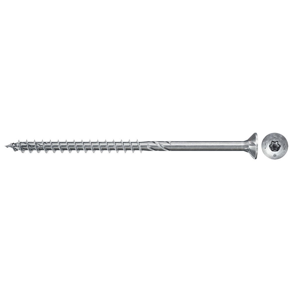 Fischer FPF II CTP 5.0 x 80 BC 200 süllyesztett fejű, kékre horganyzott forgácslapcsavar részmenettel, TX behajtással, 200 db/csomag termék fő termékképe