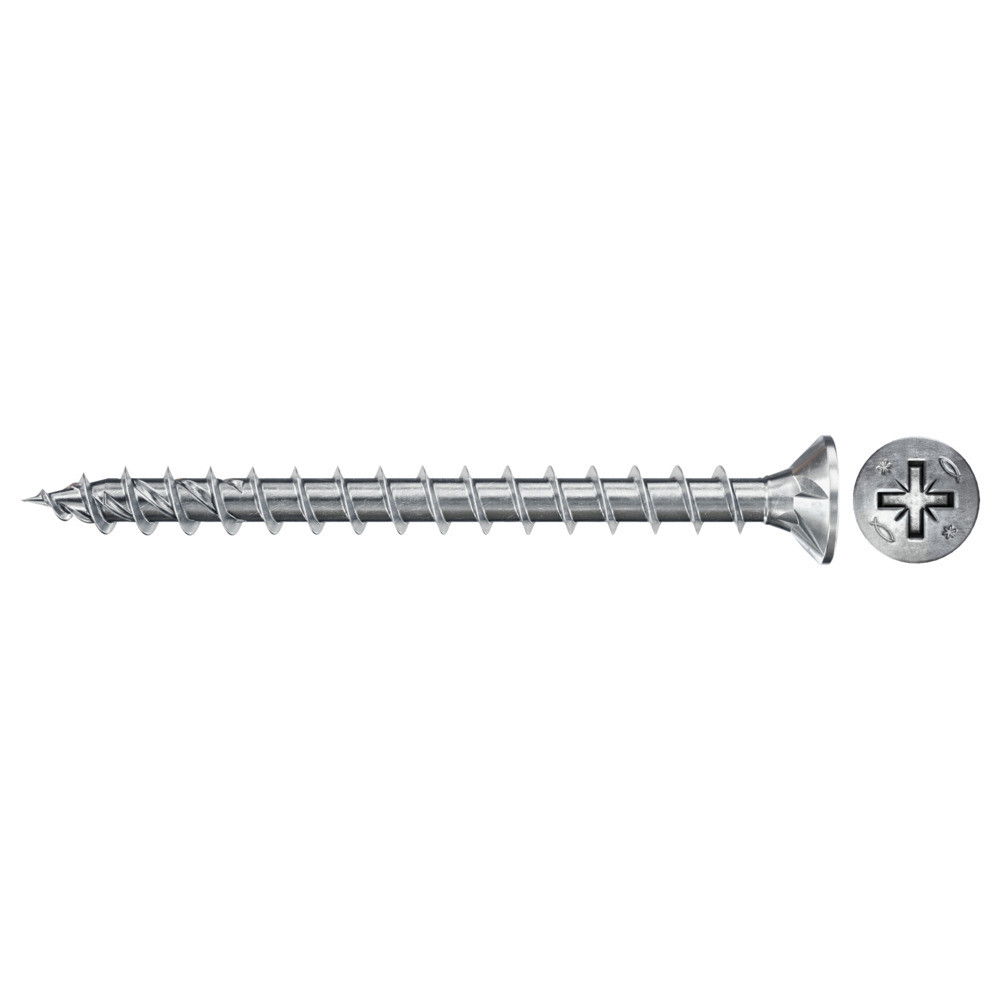 Fischer FPF II CZF 5.0 x 40 BC 500 süllyesztett fejű, kékre horganyzott végigmenetes csavar, PZ behajtással, 500 db/csomag termék fő termékképe