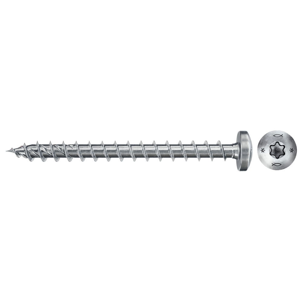Fischer FPF II PTF 3.5 x 15 BC 200 lencsefejű, kékre horganyzott, végigmenetes forgácslapcsavar TX behajtással, 200 db/csomag termék fő termékképe