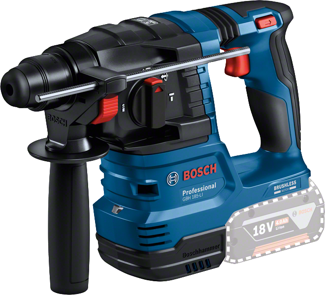 Bosch GBH 185-LI akkus szénkefe nélküli SDS-plus fúró-vésőkalapács (akku és töltő nélkül) termék fő termékképe
