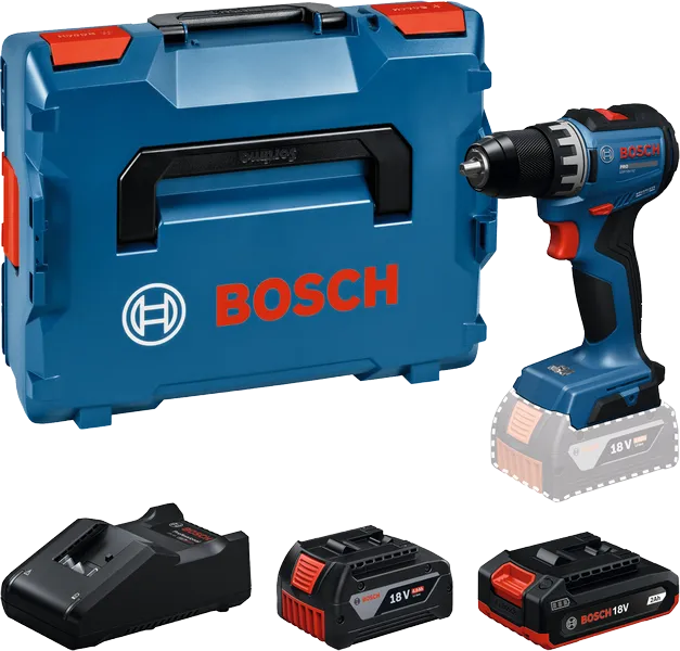 Bosch GSR18V-52 akkus fúró-csavarozó (1 x 2.0 Ah és 1 x 4.0 Ah Li-ion akkuval, L-BOXX-ban) termék fő termékképe